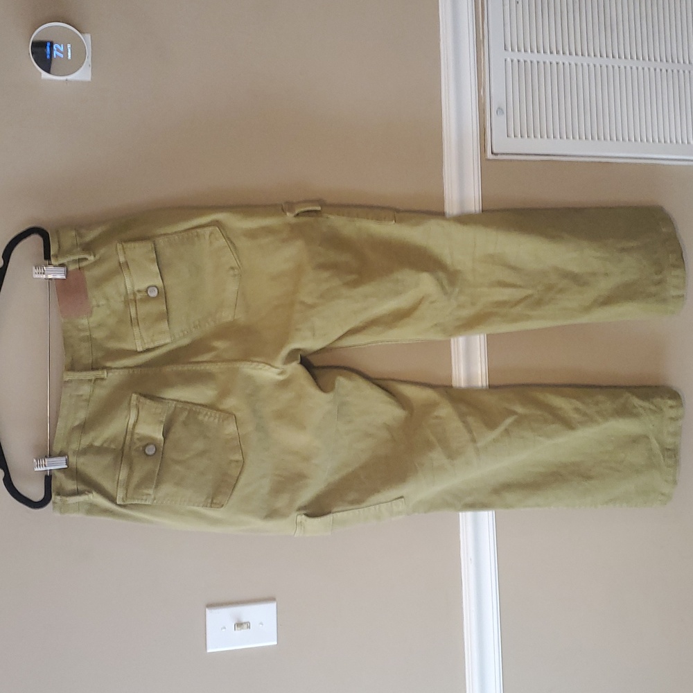 Judy Blue High Rise Straight Leg Cargo Jeans in Matcha Green Size 13/31 - Picture 5 of 14
